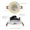 Nuwatt 3 Inch LED Gimbal Recessed Downlight 2700K-5000K Selectable Canless Light, Dimmable IC Rated 4 PK NW-GMB-3-5CT-WH-R-4P - alternate 5
